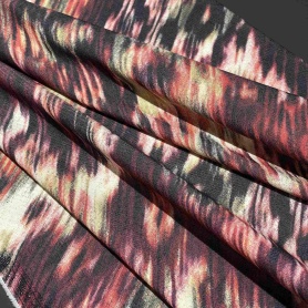 Полиэстер мультиколор с абстрактным принтом (115922)