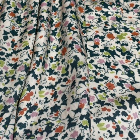 Вискоза кремовая с цветочным принтом (128796-4)