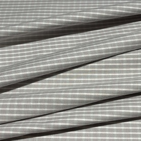 Хлопок серый в клетку (150245)