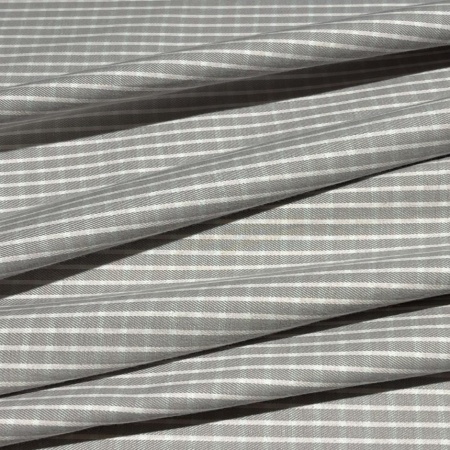 Хлопок серый в клетку (150245)